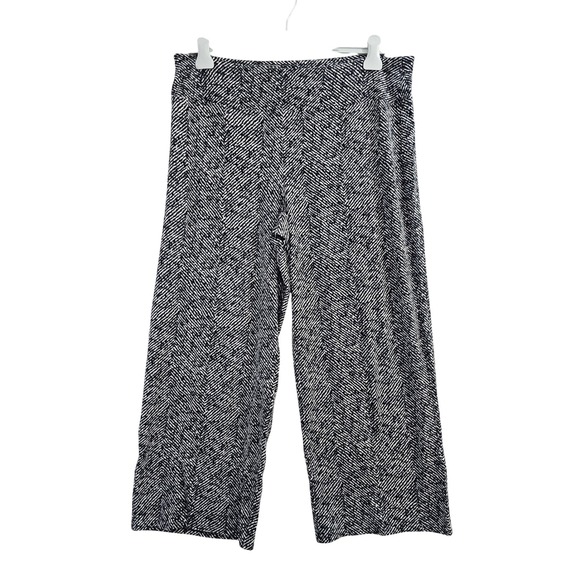 J. Jill Pants - J Jill Wearever Full Leg Pants Women L Petite Black White Stretch Academic Comfy